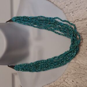 Carolyn Pollack Relios American West 10-strand turquoise beaded necklace